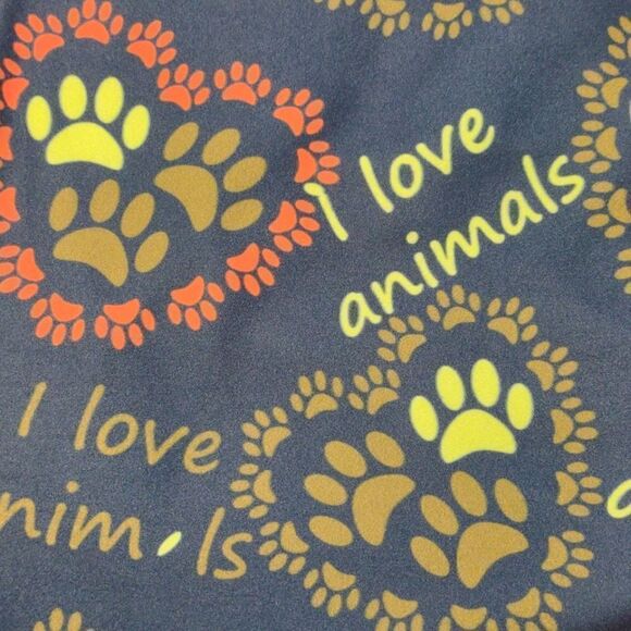 I Love Animals Leggings New - Picture 2 of 2